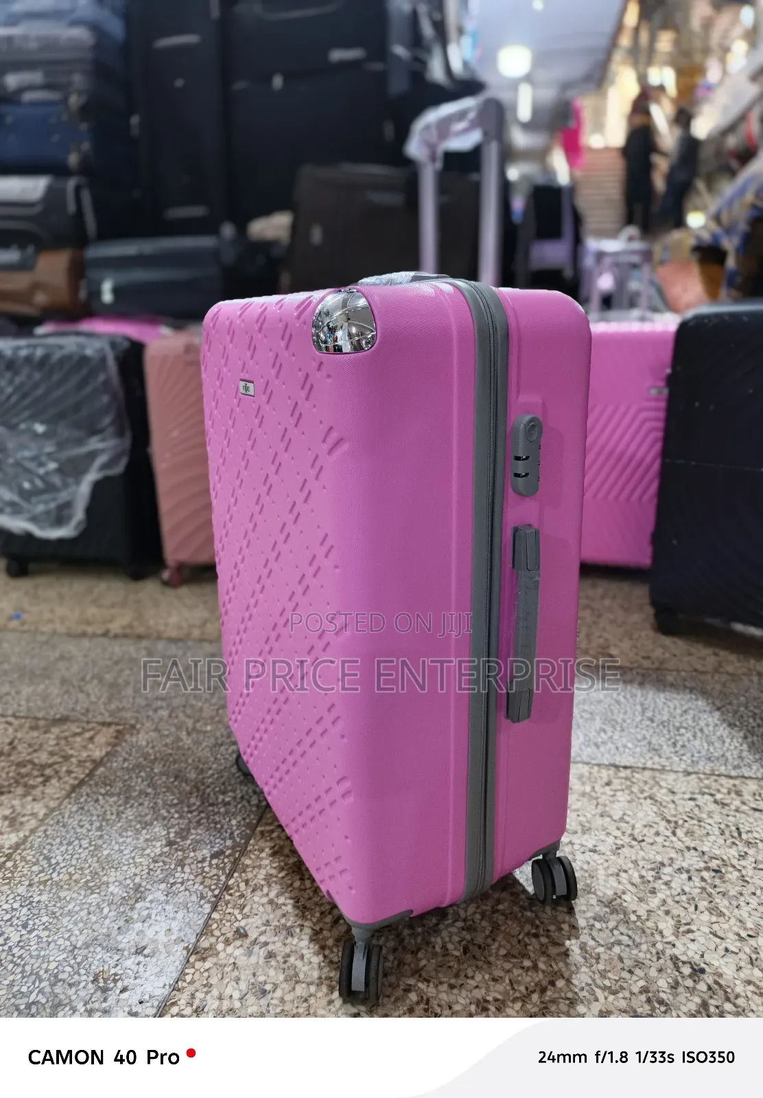 Original Noble Plastic Suitcase. Medium Size