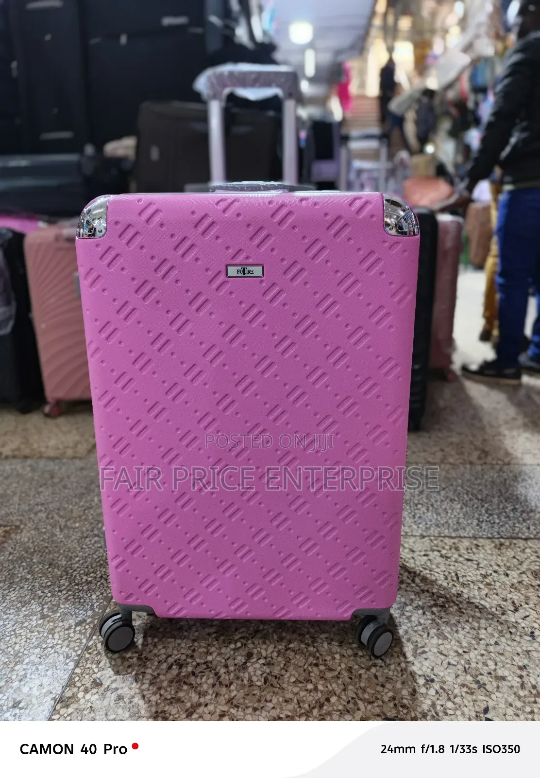 Original Noble Plastic Suitcase. Medium Size