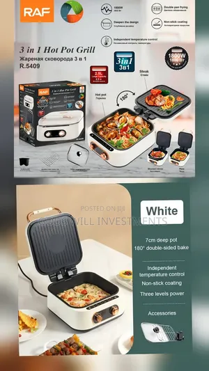 Raf 3-in-1 Hot Pot Grill, Model R.5409.