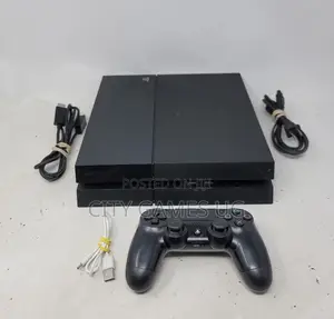Sony Playstation 4 500gb Ps4console Black Controller Cords