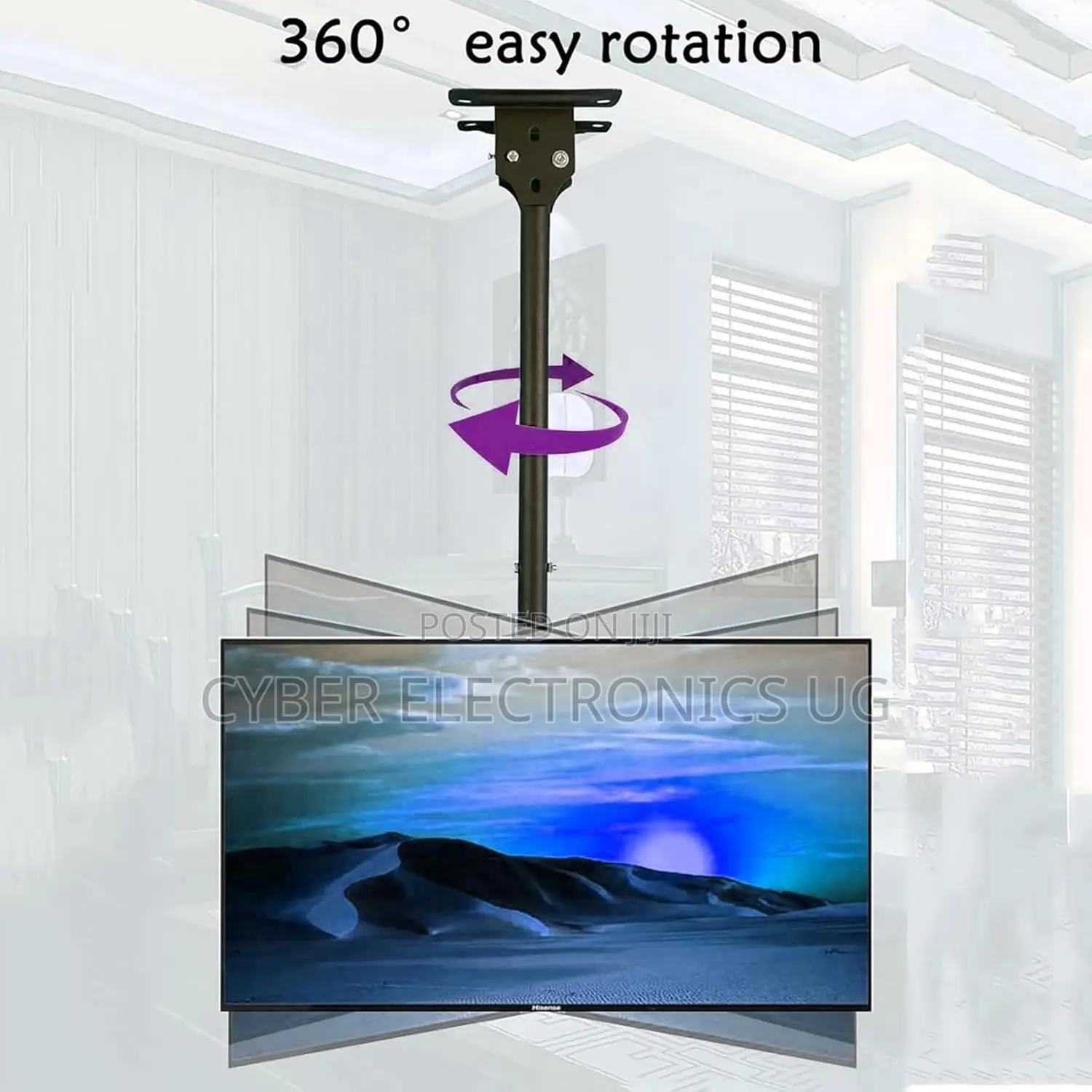 Ceiling Tv Mount Stand - Tv Wall Mount 360° Swivel Tilt Design