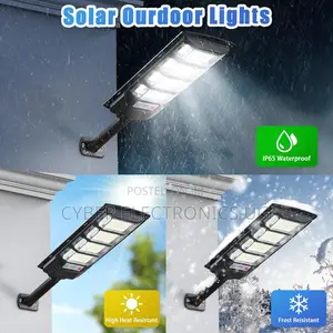 Solar Street Lights Outdoor With Wide Angle Motion Sensor and Remote