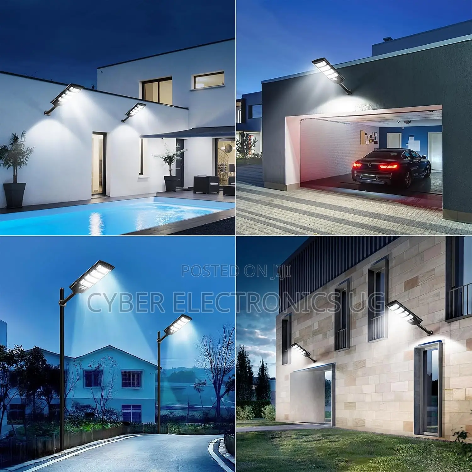 Solar Street Lights Outdoor With Wide Angle Motion Sensor and Remote