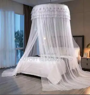 Round Mosquito Net White
