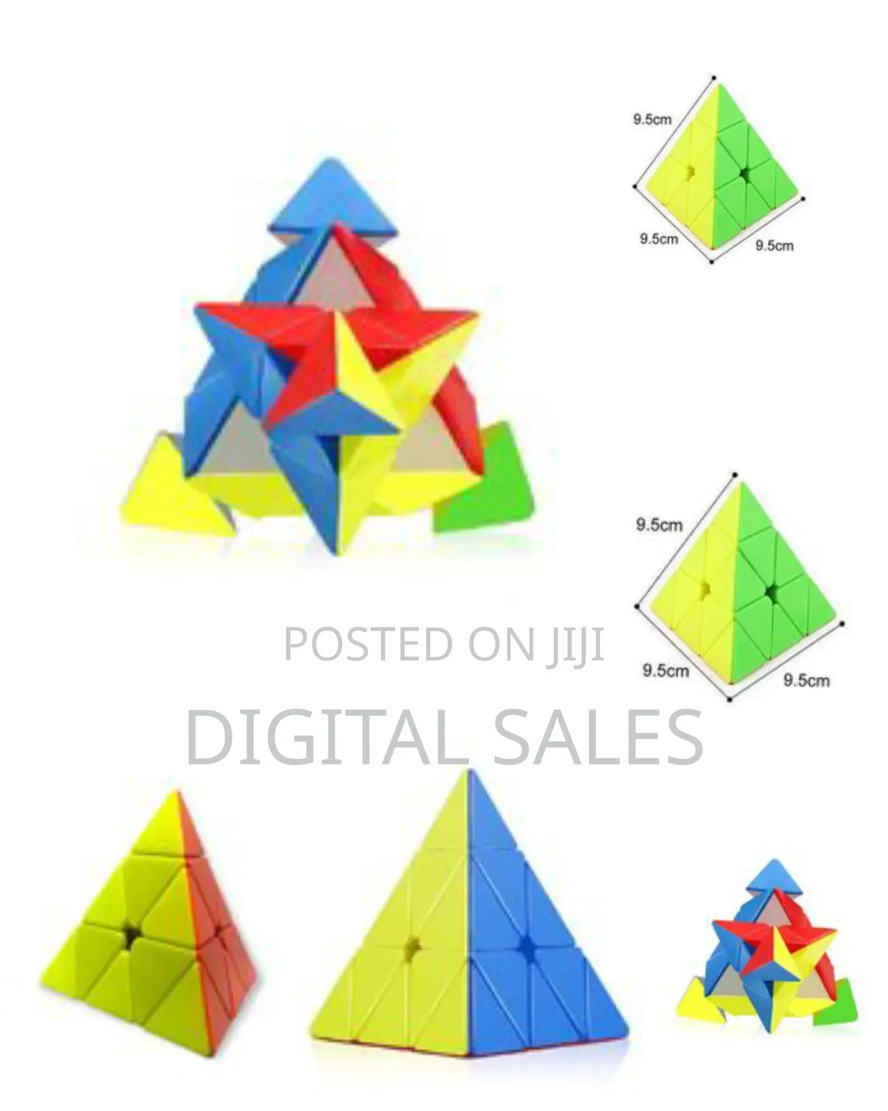 Fun and Exciting Triangle Pyramid Cube Toy With Puzzle Game
