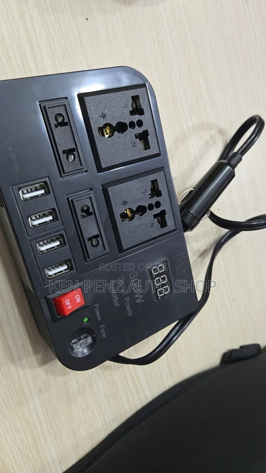 300 Watt Car Power Inverter and Power Extension