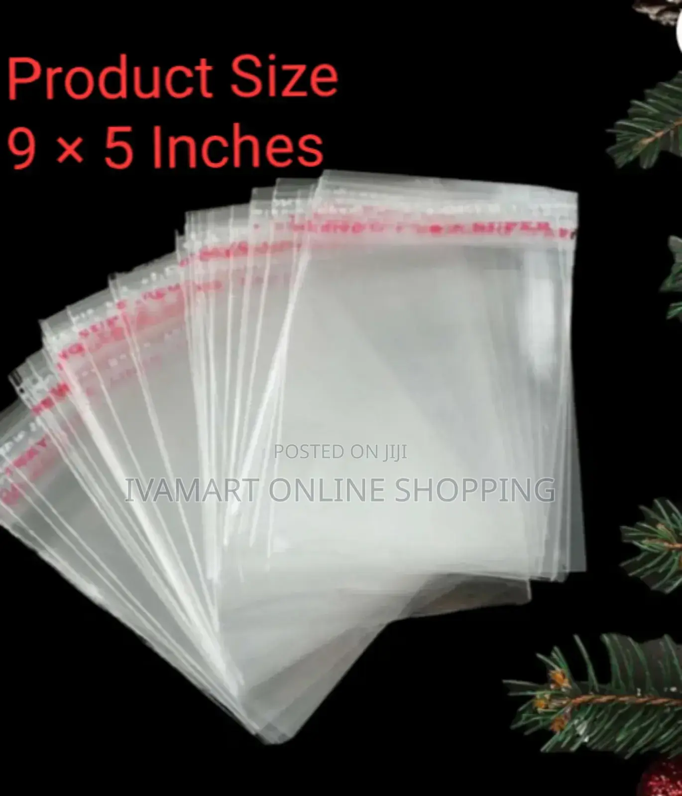 Packaging Polythene Bags For Small Items (Size 9 × 5 Inches) - 100 Pcs