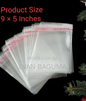 Packaging Polythene Bags For Small Items (Size 9 × 5 Inches) - 100 Pcs