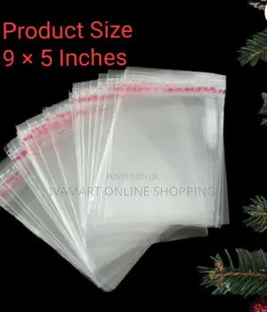 Packaging Polythene Bags For Small Items (Size 9 × 5 Inches) - 100 Pcs