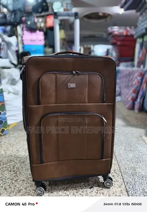 Original Leather Suitcase. Large Size