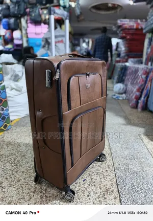 Original Leather Suitcase. Large Size