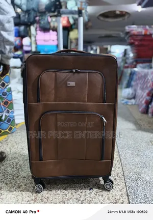 Executive Leather Suitcase. Extra Large Size