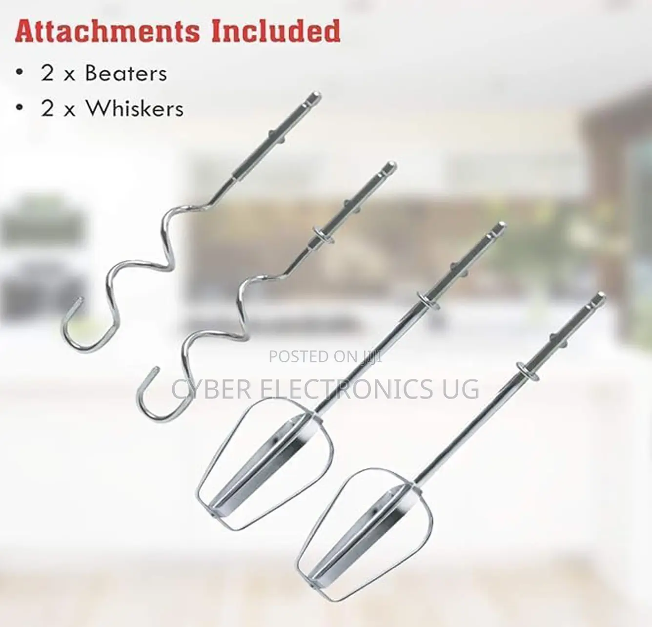Electric Hand Mixer - Powerful Kitchen Beater