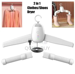 2-in-1 Portable Electric Clothes and Shoe Dryer Hanger