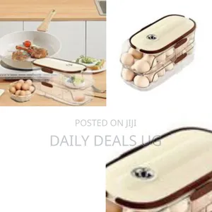 2-Tier Stackable Automatic Rolling Egg Storage Container