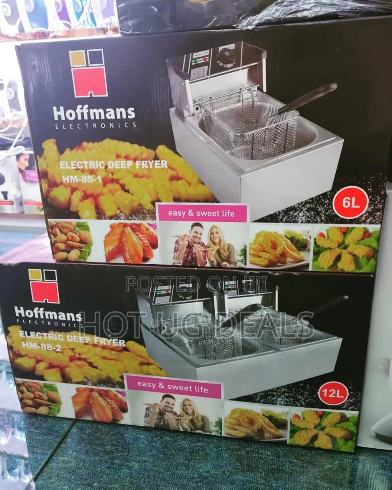 Hoffmans 6l Electric Deep Fryer –  Model Hm-88-1 - Silver
