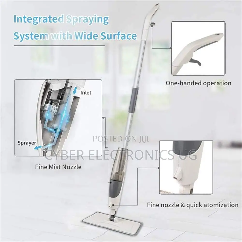 Spray Mop 360° Swivel Flat Mop Dust Wipe Design for Home Cleaning Mopp