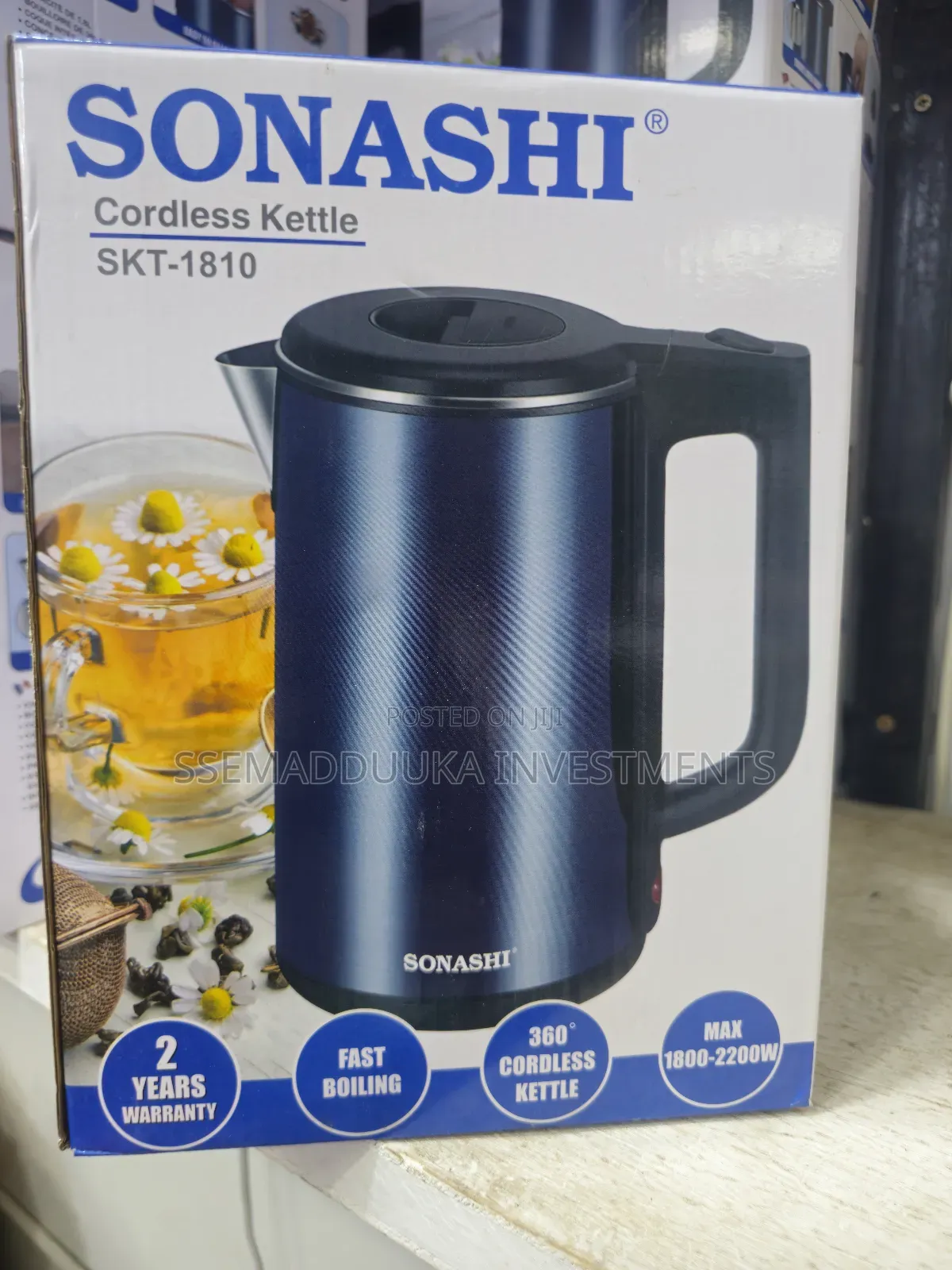 Sonashi SKT-1810 Cordless Electric Kettle
