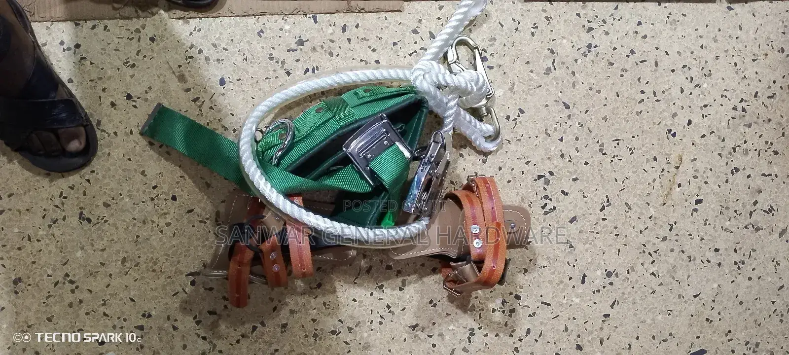 Climber Shoes For Electric Poles.(Shoes &Belt)Complete.