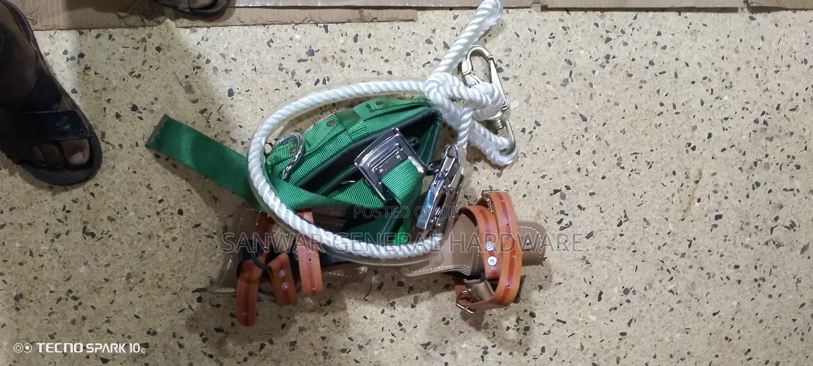 Climber Shoes For Electric Poles.(Shoes &Belt)Complete.