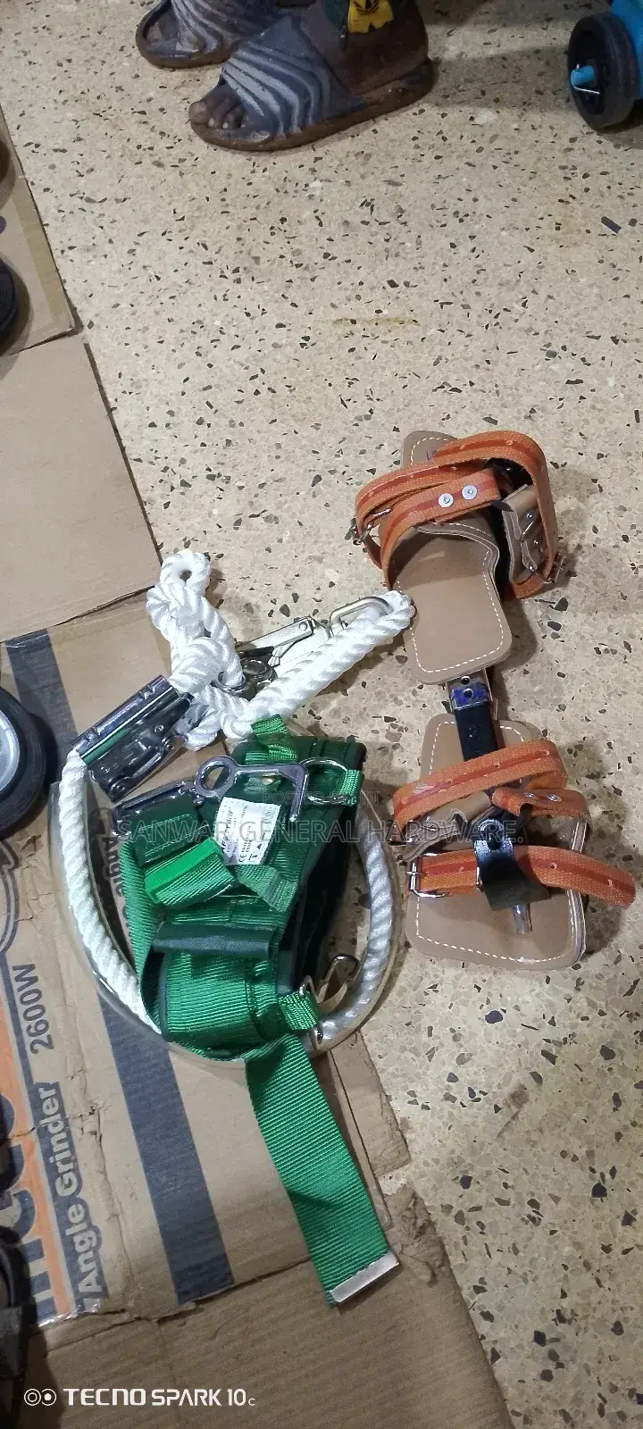 Climber Shoes For Electric Poles.(Shoes &Belt)Complete.