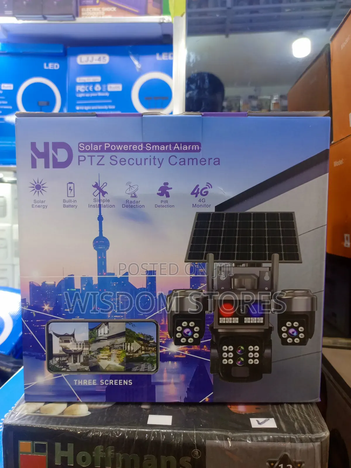 Solar Powered Smart Alarm PTZ Security Camera