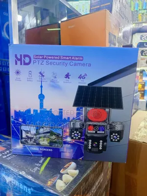 Solar Powered Smart Alarm PTZ Security Camera