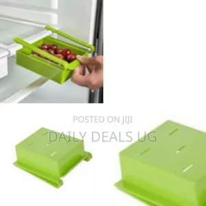 Green Plastic Refrigerator Organizer Drawer