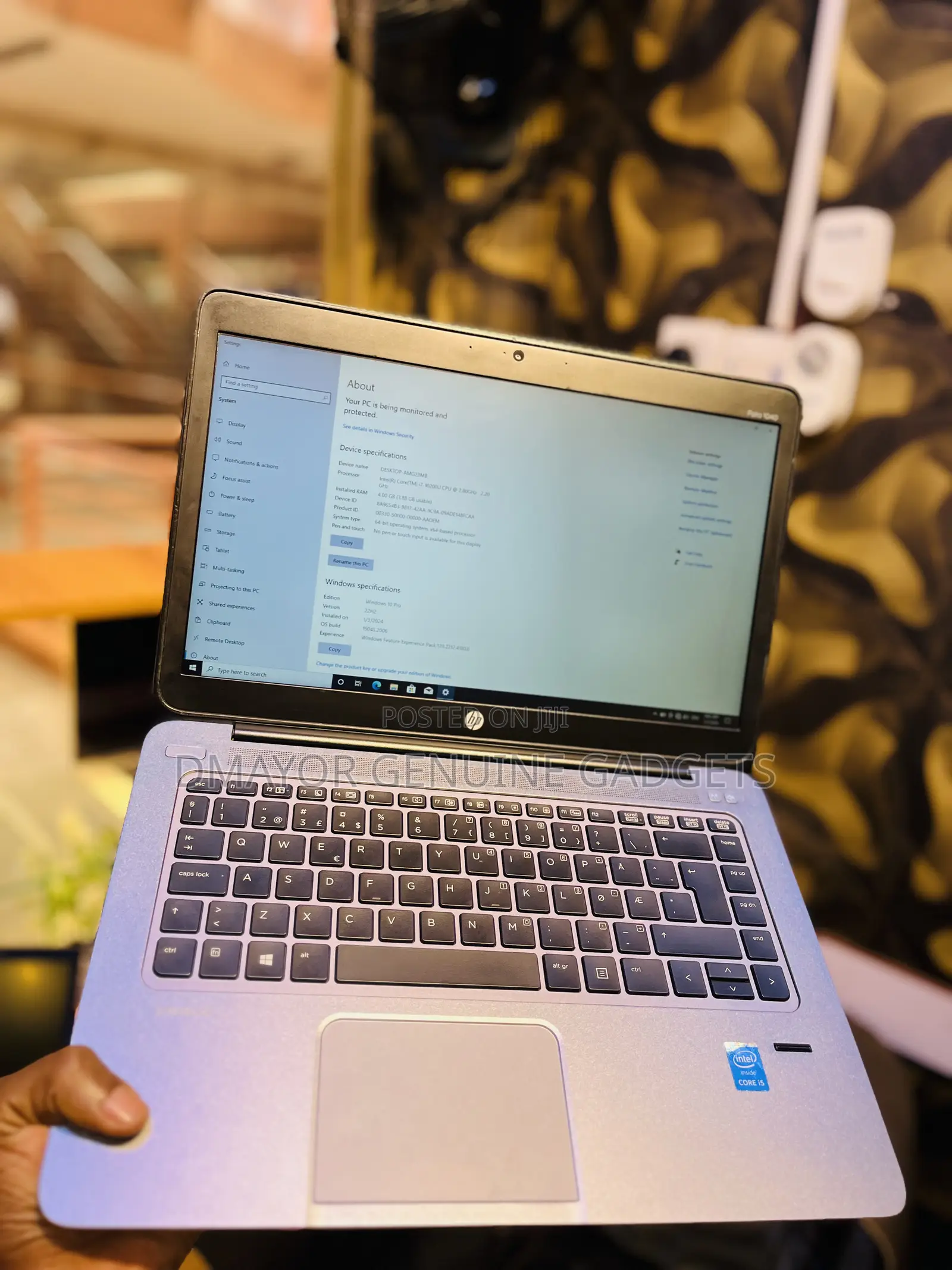 Laptop HP EliteBook Folio 8GB Intel Core i5 SSD 128GB