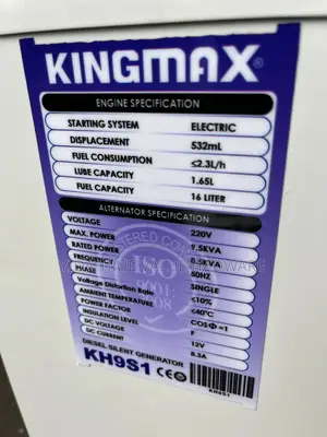 Kingmax Generator 10kva