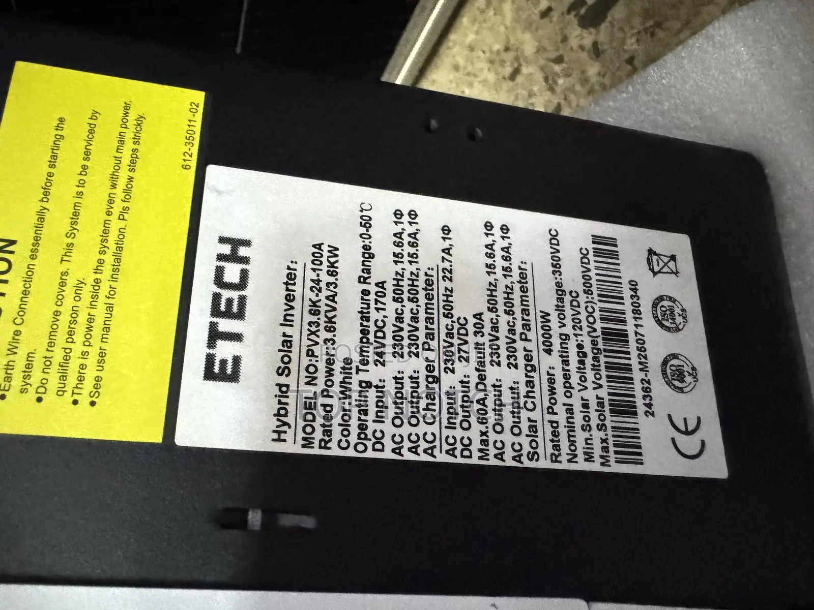 4000w/3.6kw/3.6kva/24v Hybrid Inverter