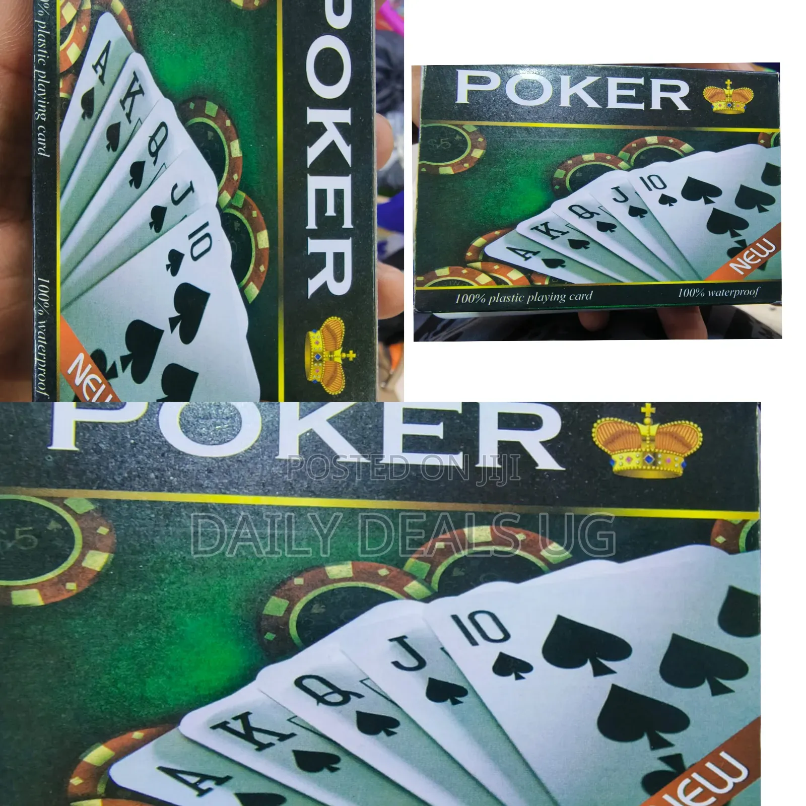 Deck of Waterproof, 100% Plastic Playing Cards for Poker