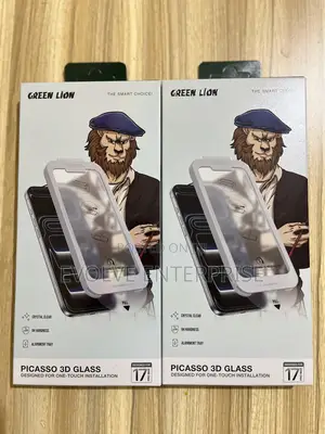 Green Lion Picasso 3d Glass With Alignment Tray for iPhone 17 Pro Max