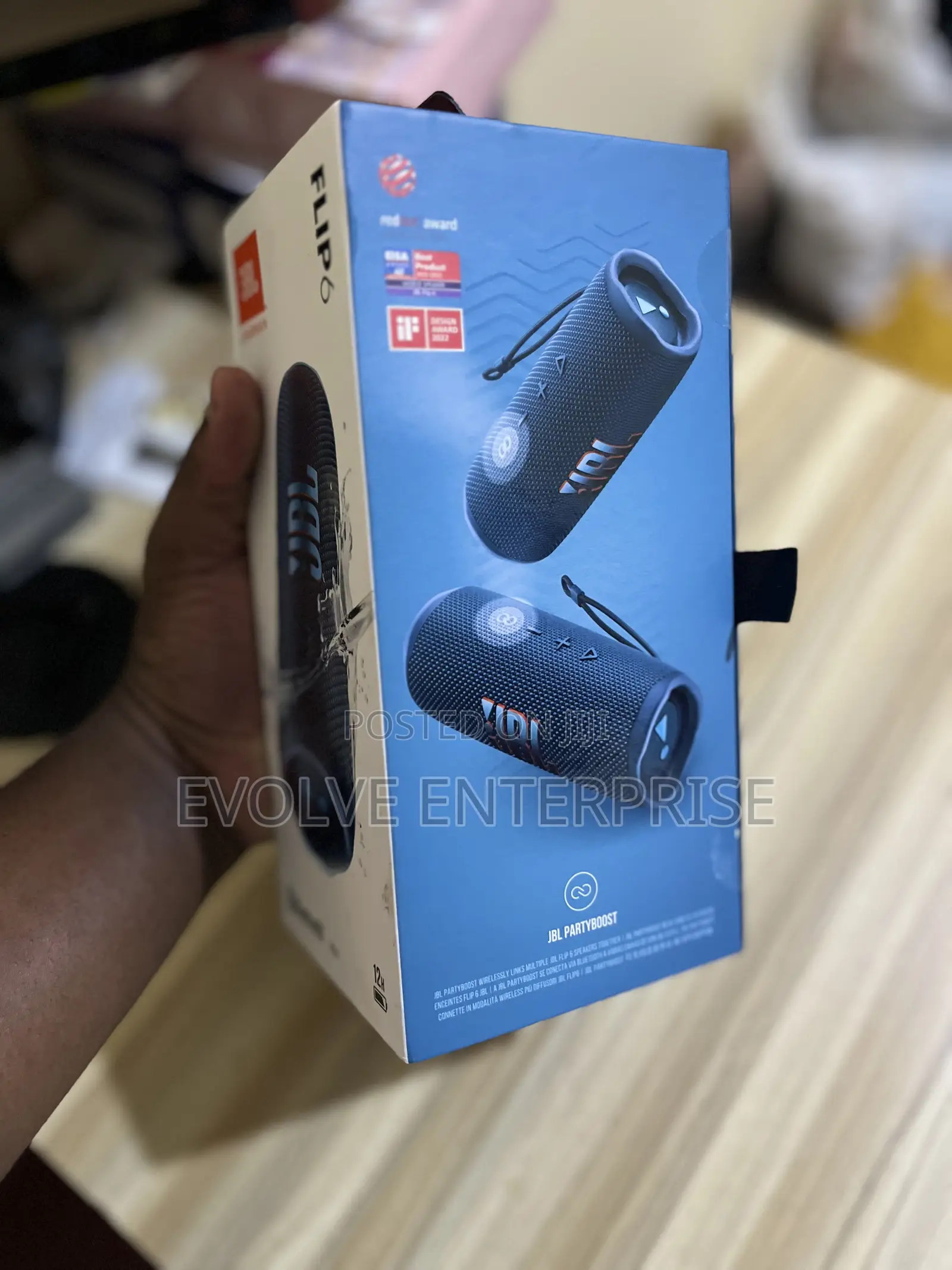 JBL Flip 6 Portable Waterproof Speaker - Blue