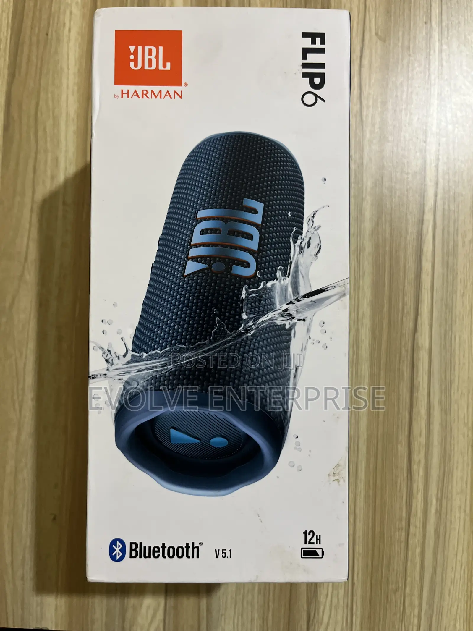 JBL Flip 6 Portable Waterproof Speaker - Blue
