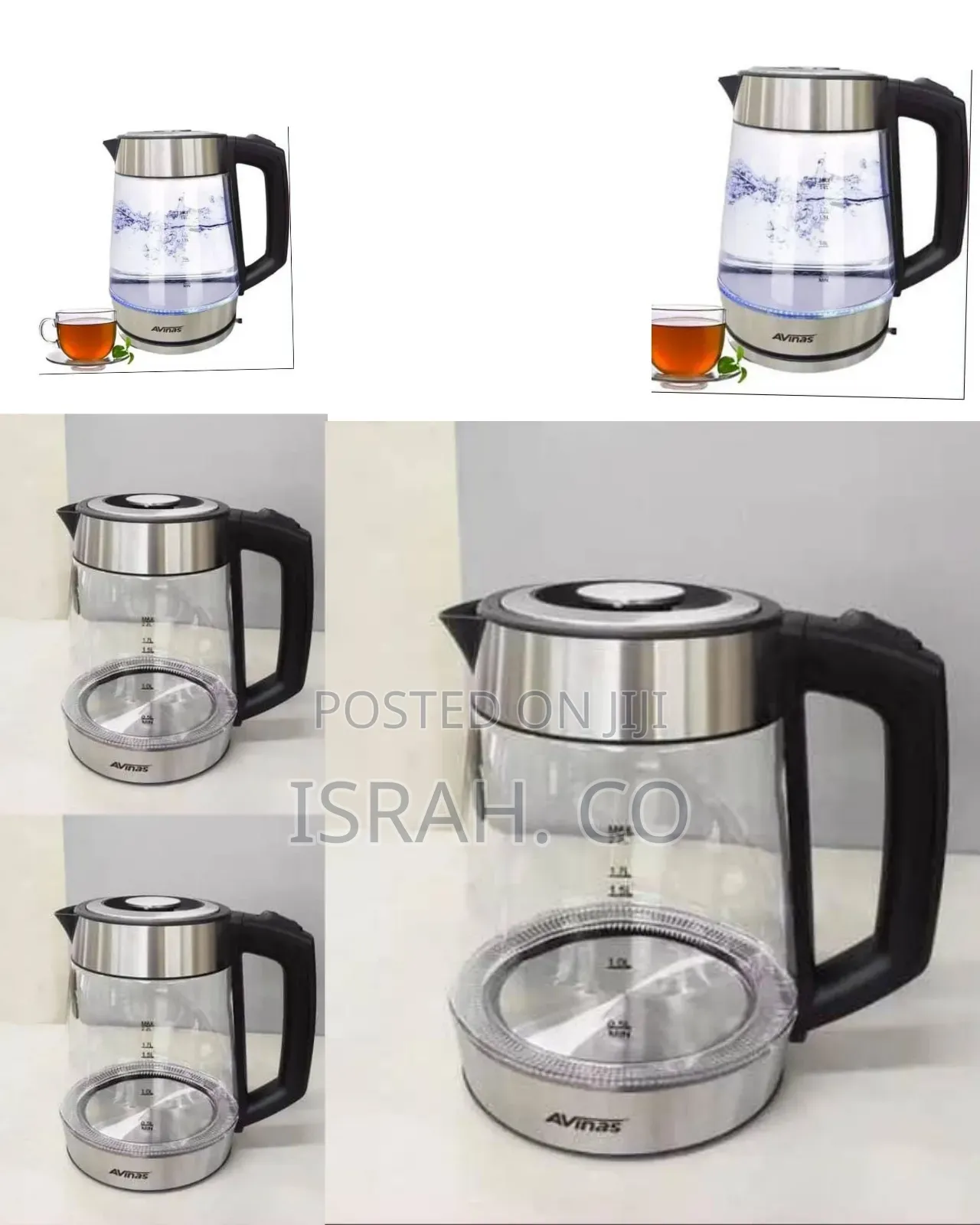 Modern Electric Glass Kettle With Led Illumination