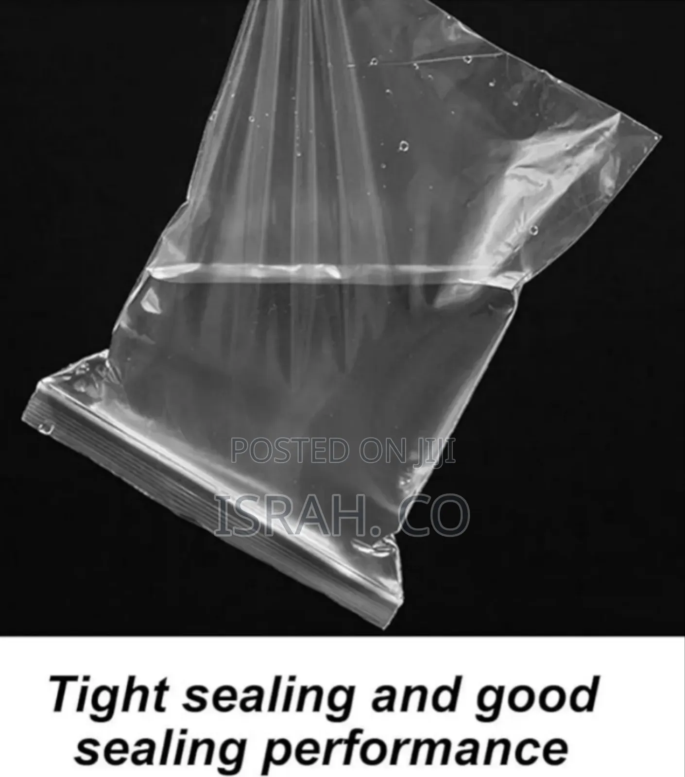 100pcs Poly Zip Lock Bags, Reclosable PVC Ziplock Bags, Waterproof.