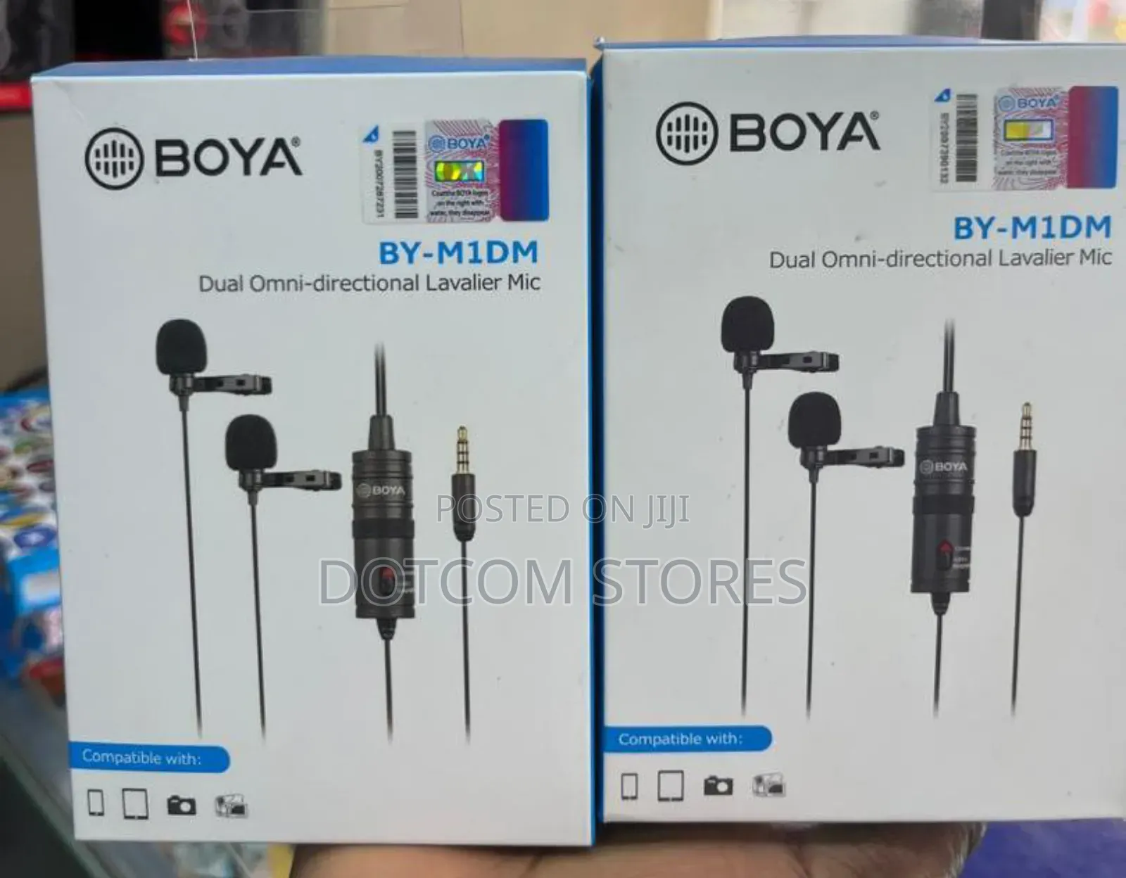 Boya by-M1dm Dual Omni-Directional Lavalier Microphone.