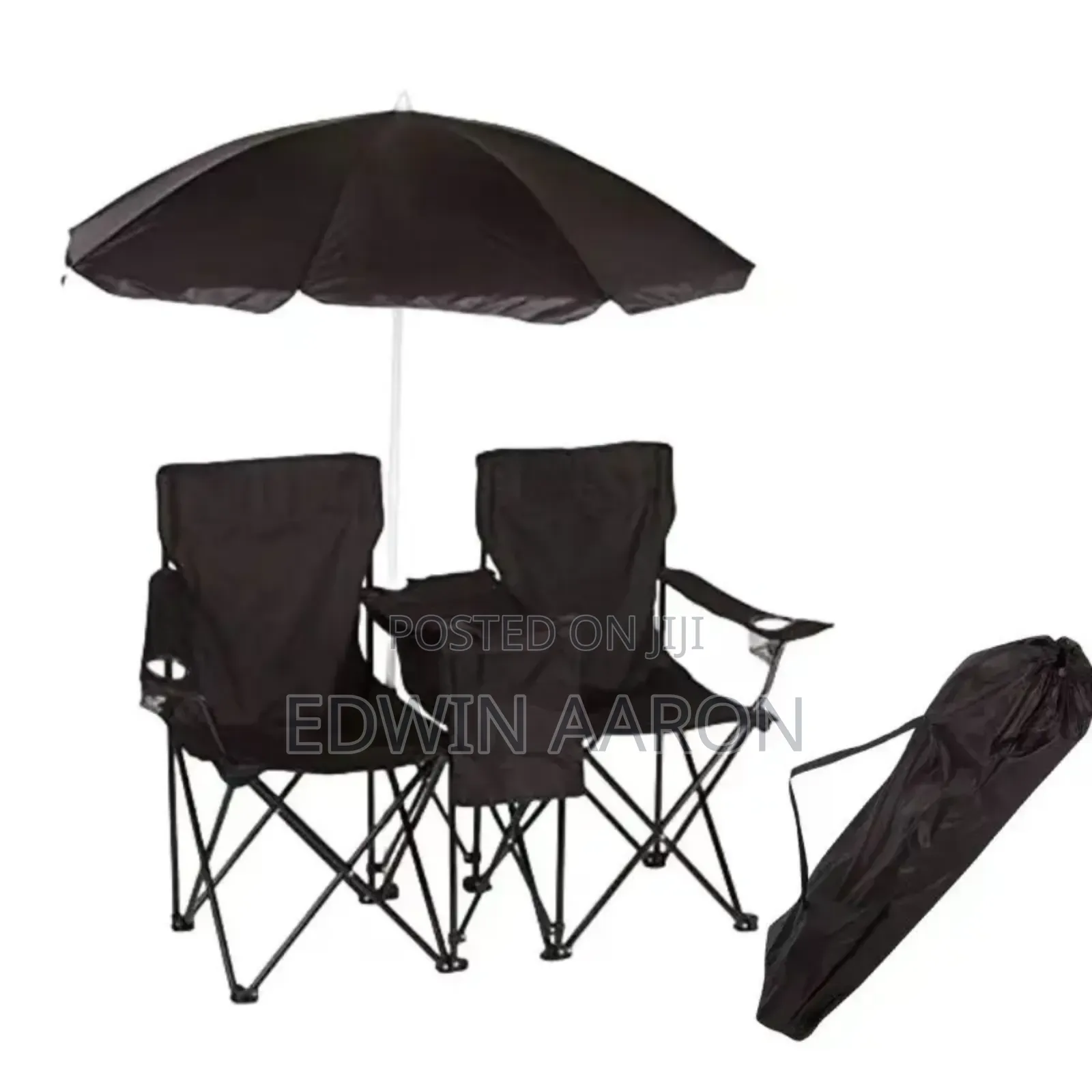 Double Camping Chairs With Umbrella