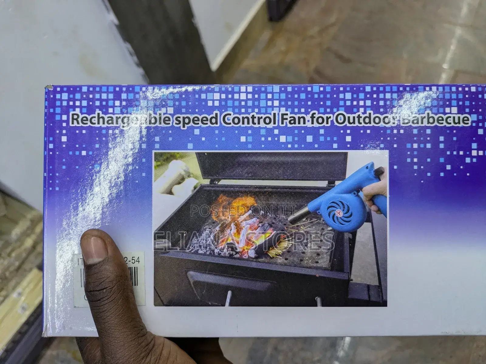 Rechargeable Speed Control Fan for Outdoor Barbecue