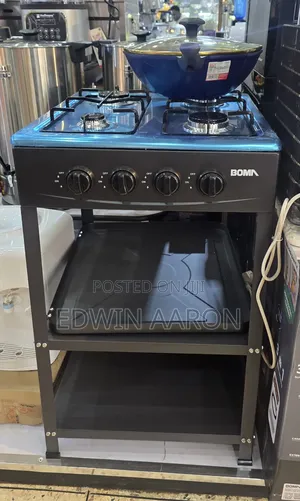 Boma 4 Gas Cooker With Shelves
