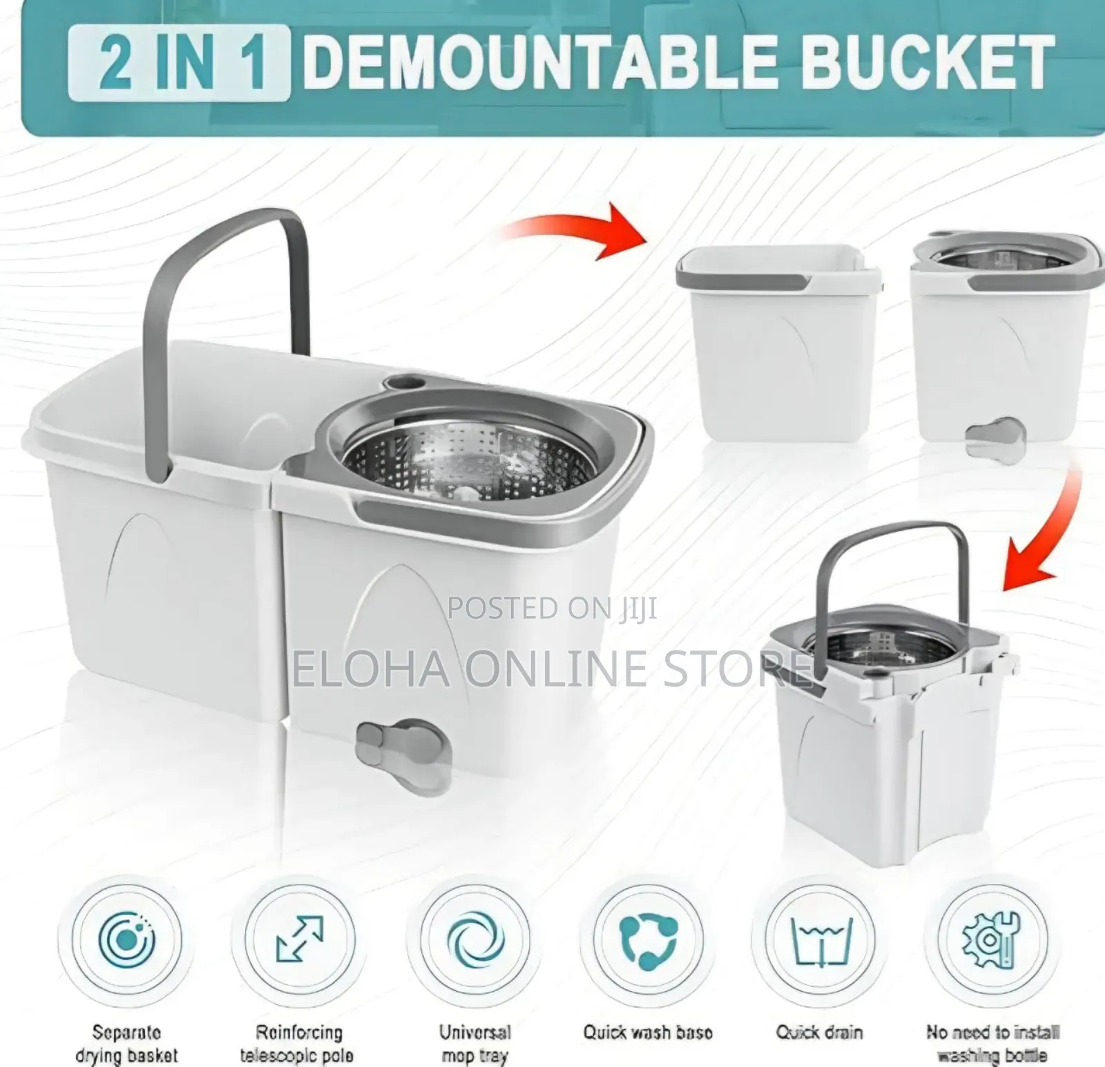 Easy Mop Wyl-34 Spin Mop and Bucket Cleaning System