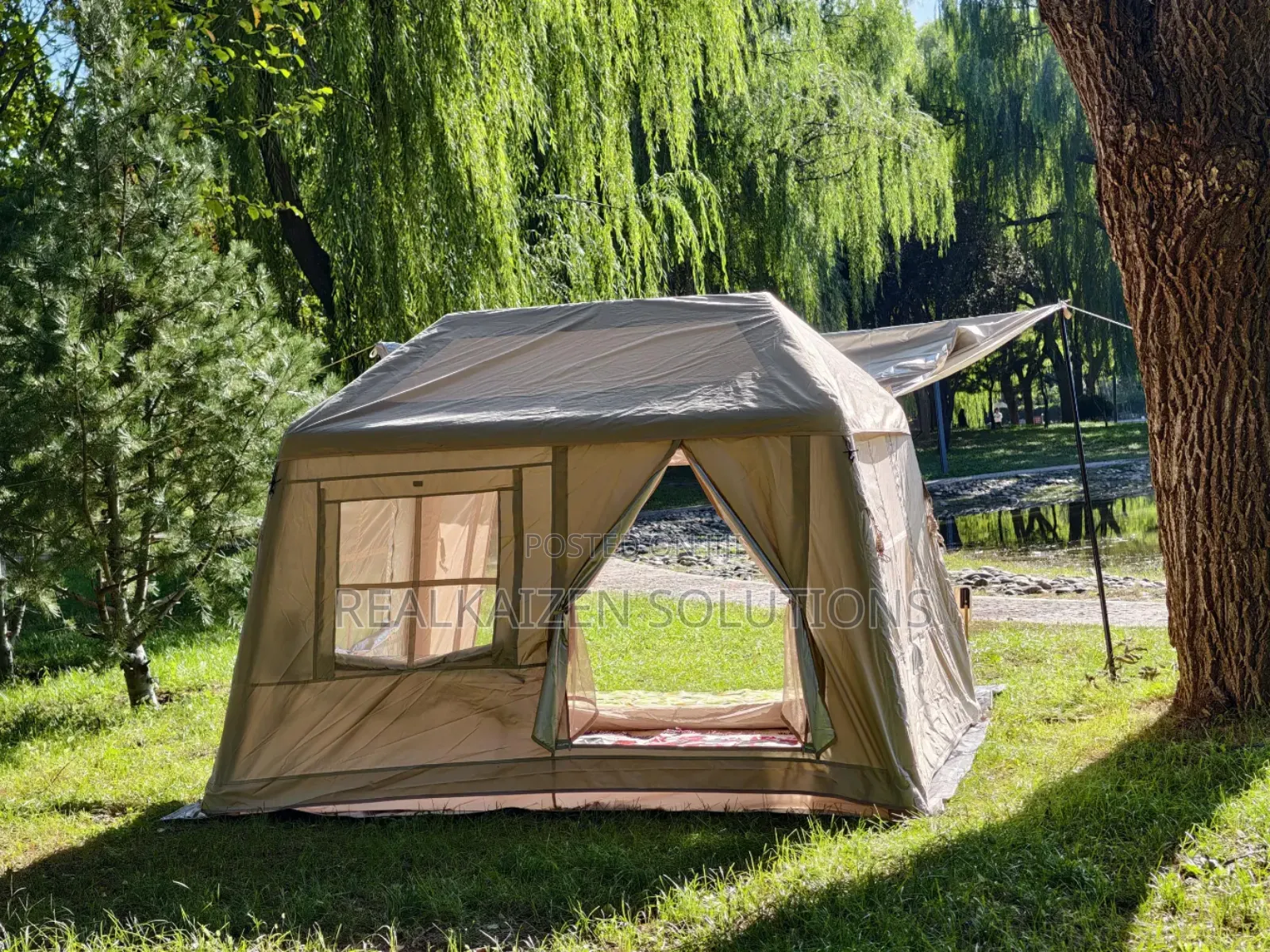 Premium Inflatable Family Weatherproof Camping Tent 6-8 Sleeper