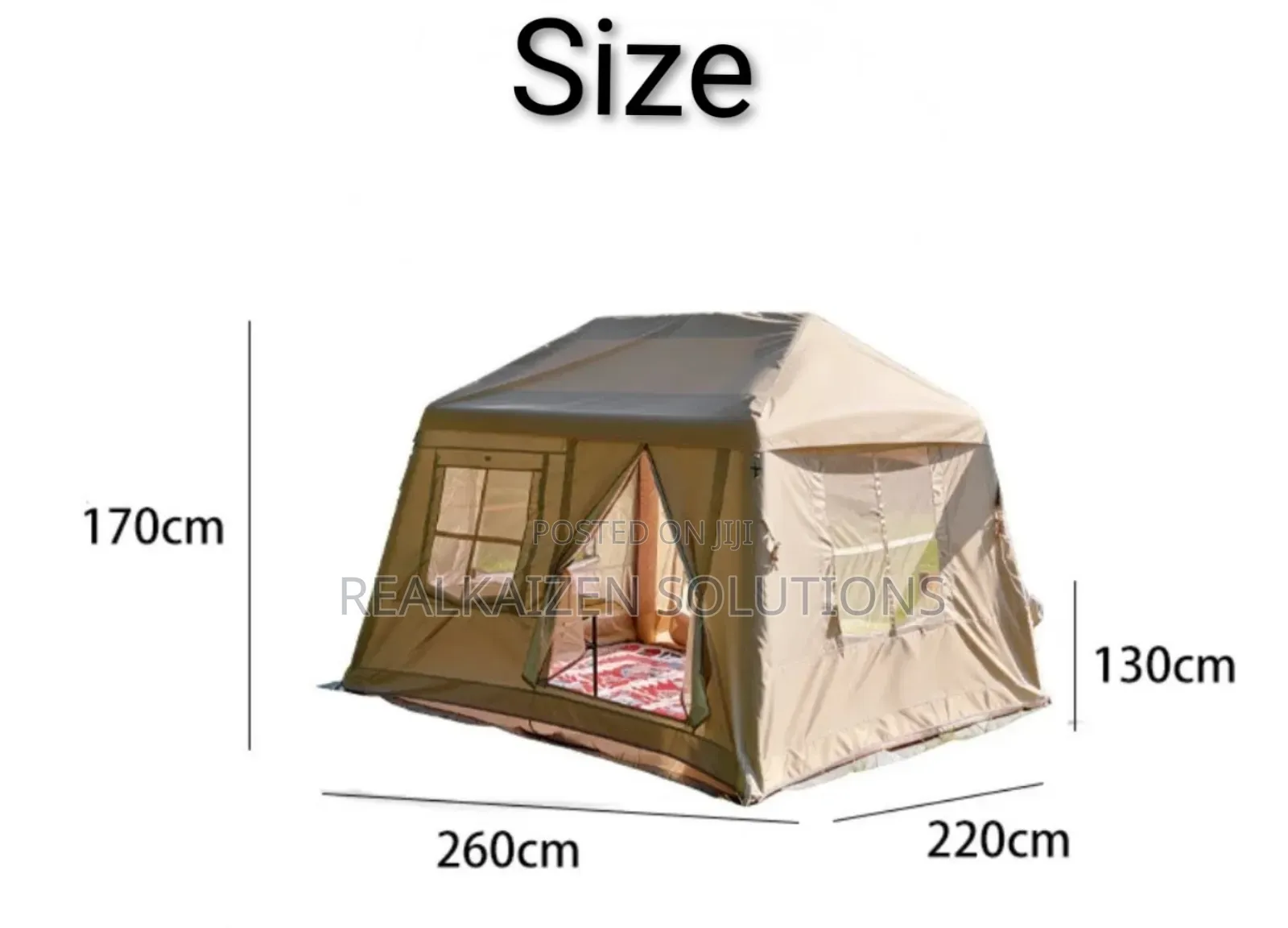 Premium Inflatable Family Weatherproof Camping Tent 6-8 Sleeper