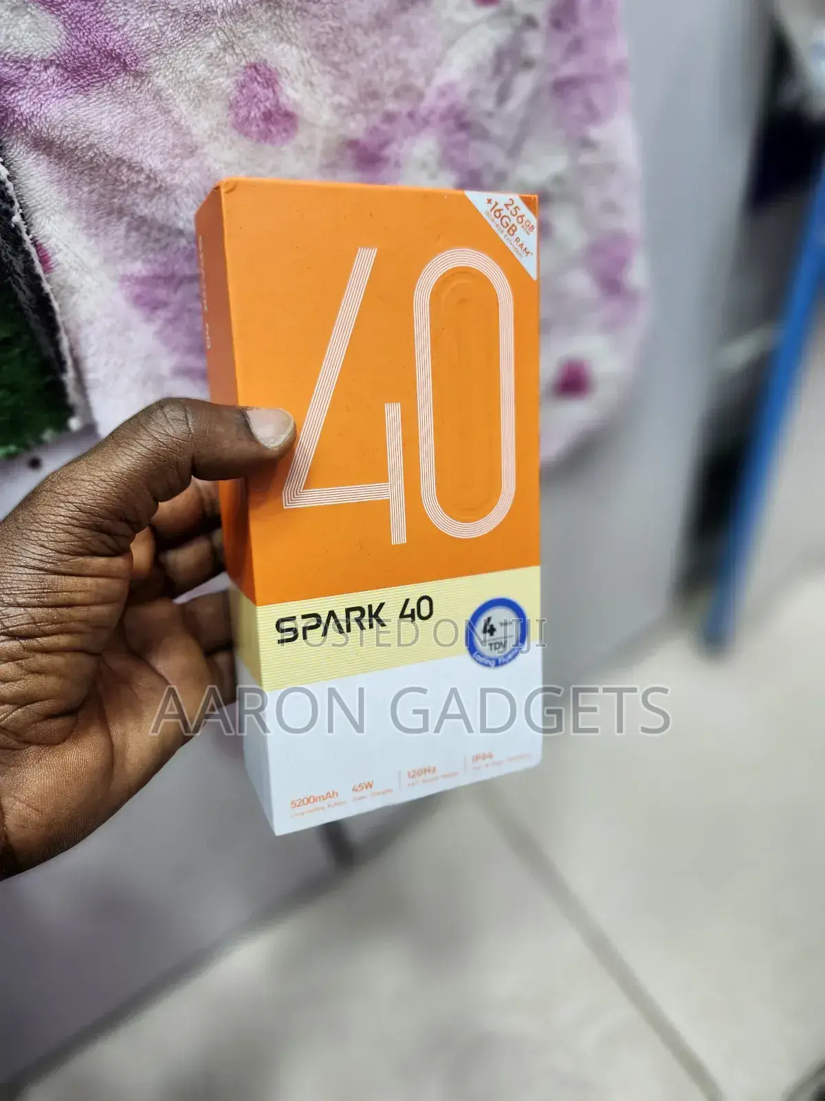 New Tecno Spark 40 256 GB Black