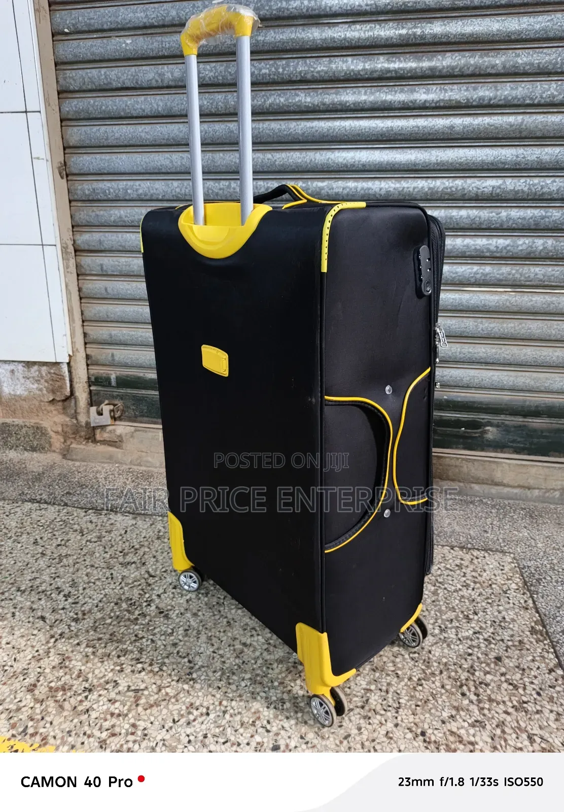 Clothes Suitcase. Extra Large Size. Black Color