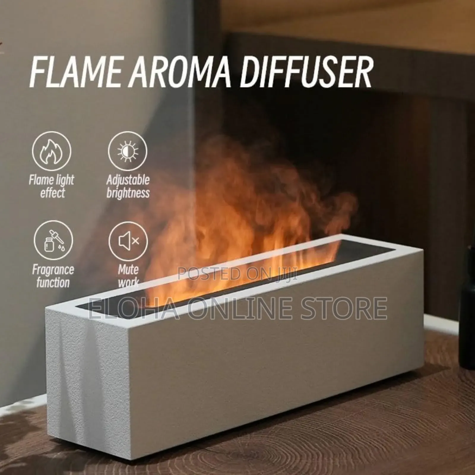 Flame Aromatherapy Humidifier Multi Coloured