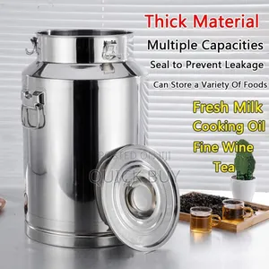 10 Litres Multifunctional Stainless Steel Airtight Milk Can