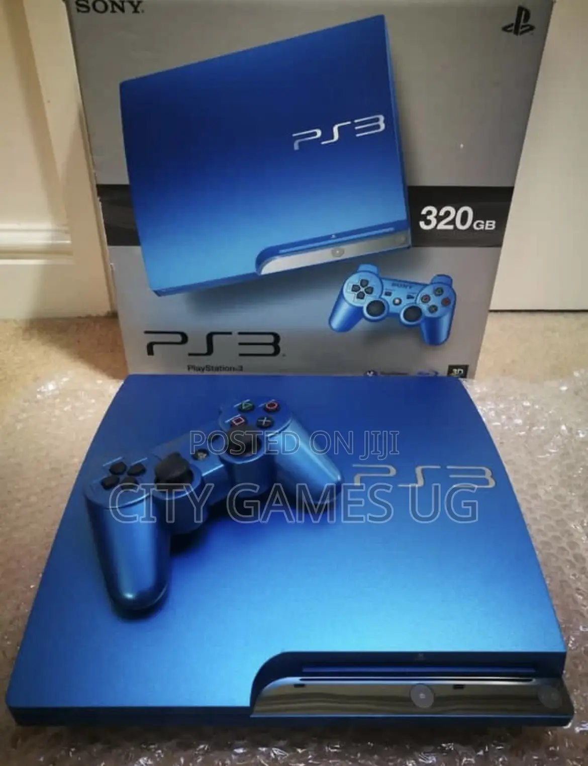 Sony Playstation3ps3 Console Black 2 Controllers Hdmi and Power Cable