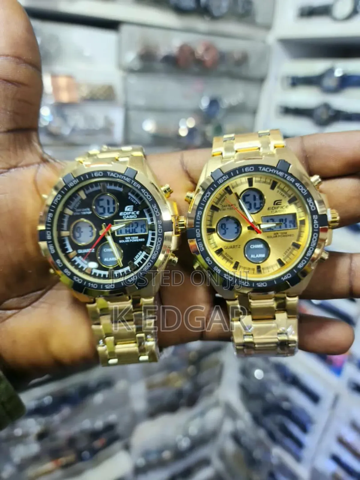Golden Edifice Casio Dual Watch